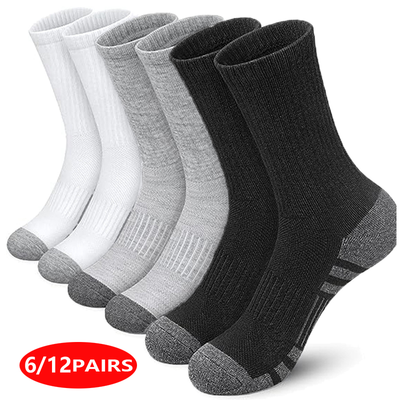 Cotton Crew Sock Pack - Kaos Kaki Atletik Pria Berkinerja Tinggi,