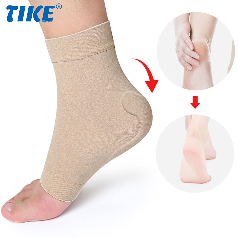 Ankle Brace Sock - 1 pasang kaus kaki bantalan Gel