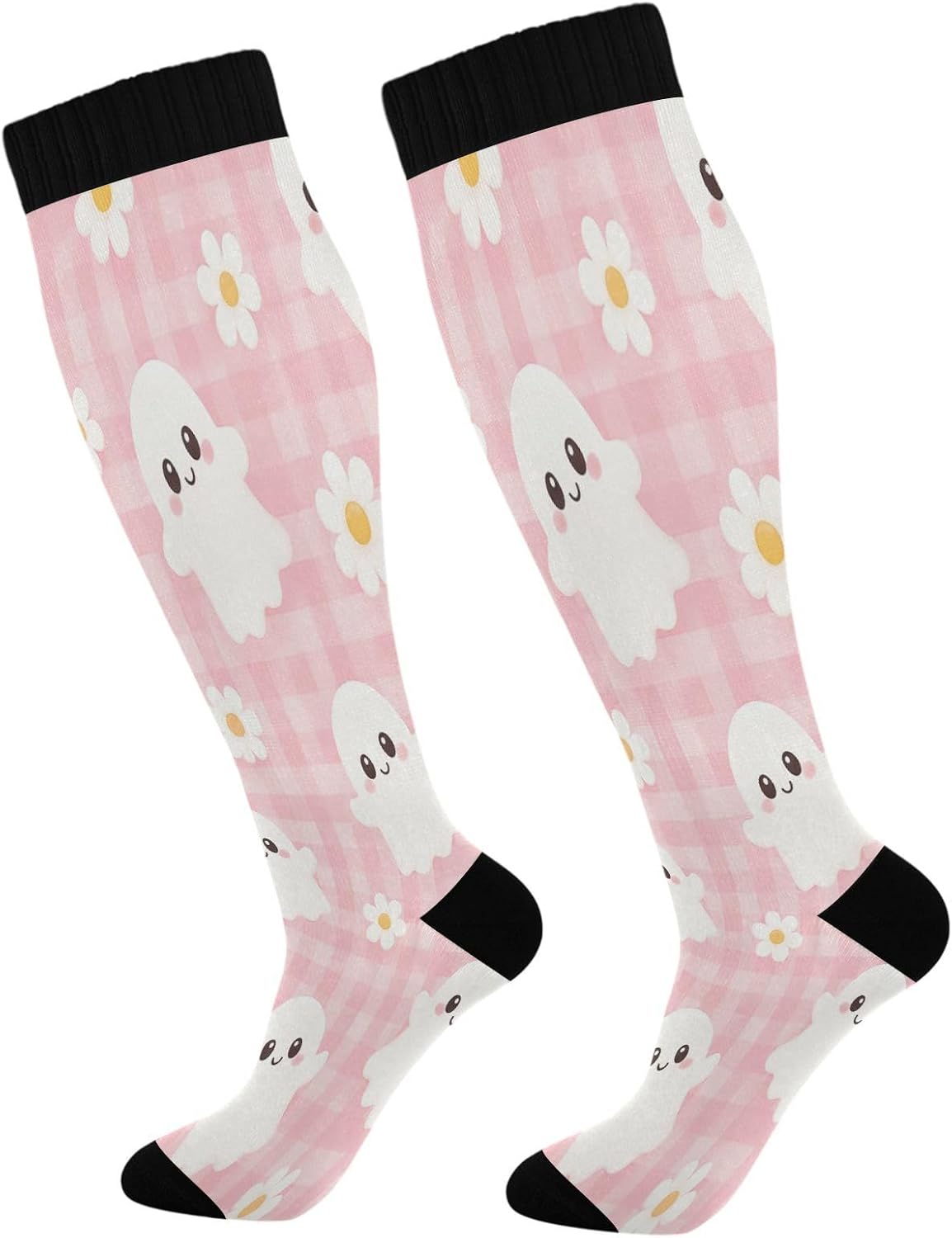 Knee High Sock Women - Kaus Kaki Kompresi Happy Halloween untuk