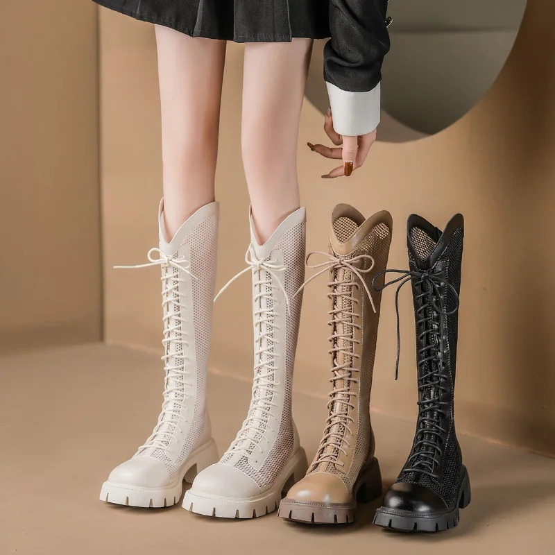 Knee High Sock Women - Sepatu Bot Tinggi Wanita Musim Panas,