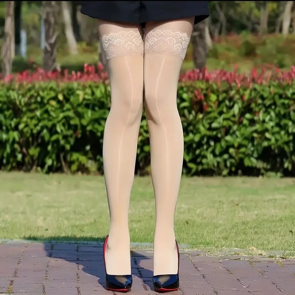 Stoking Setinggi Paha Transpar - Thigh High Sock Stay Up ulasan dan harga