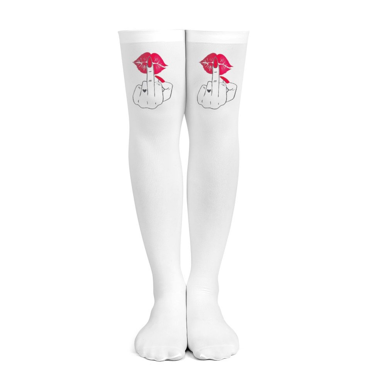 Kaos kaki wanita putih dengan  - Knee High Sock Women ulasan dan harga