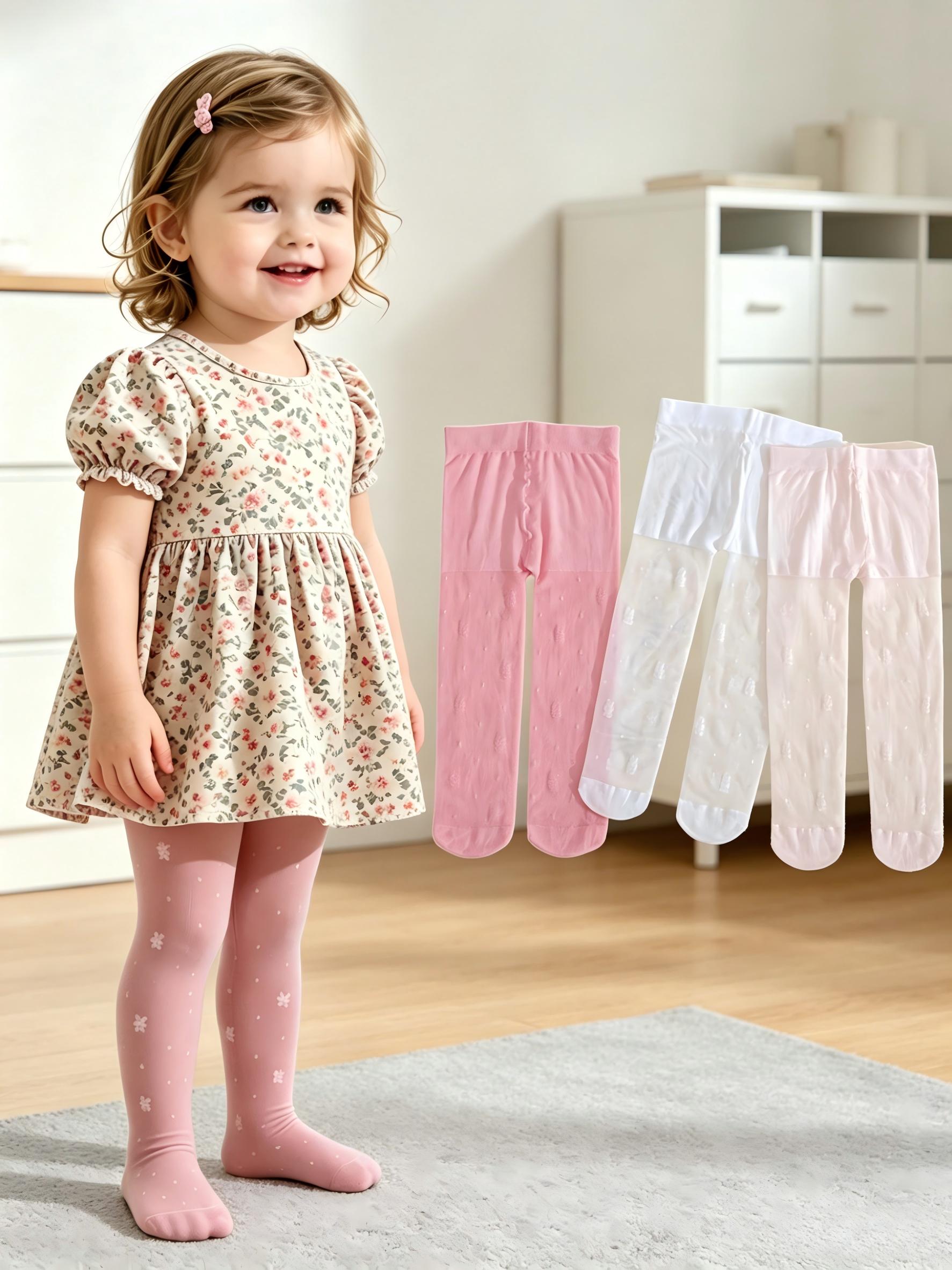 3 Pak Celana Ketat Motif Bunga - Tights Pantyhose Sheer ulasan dan harga