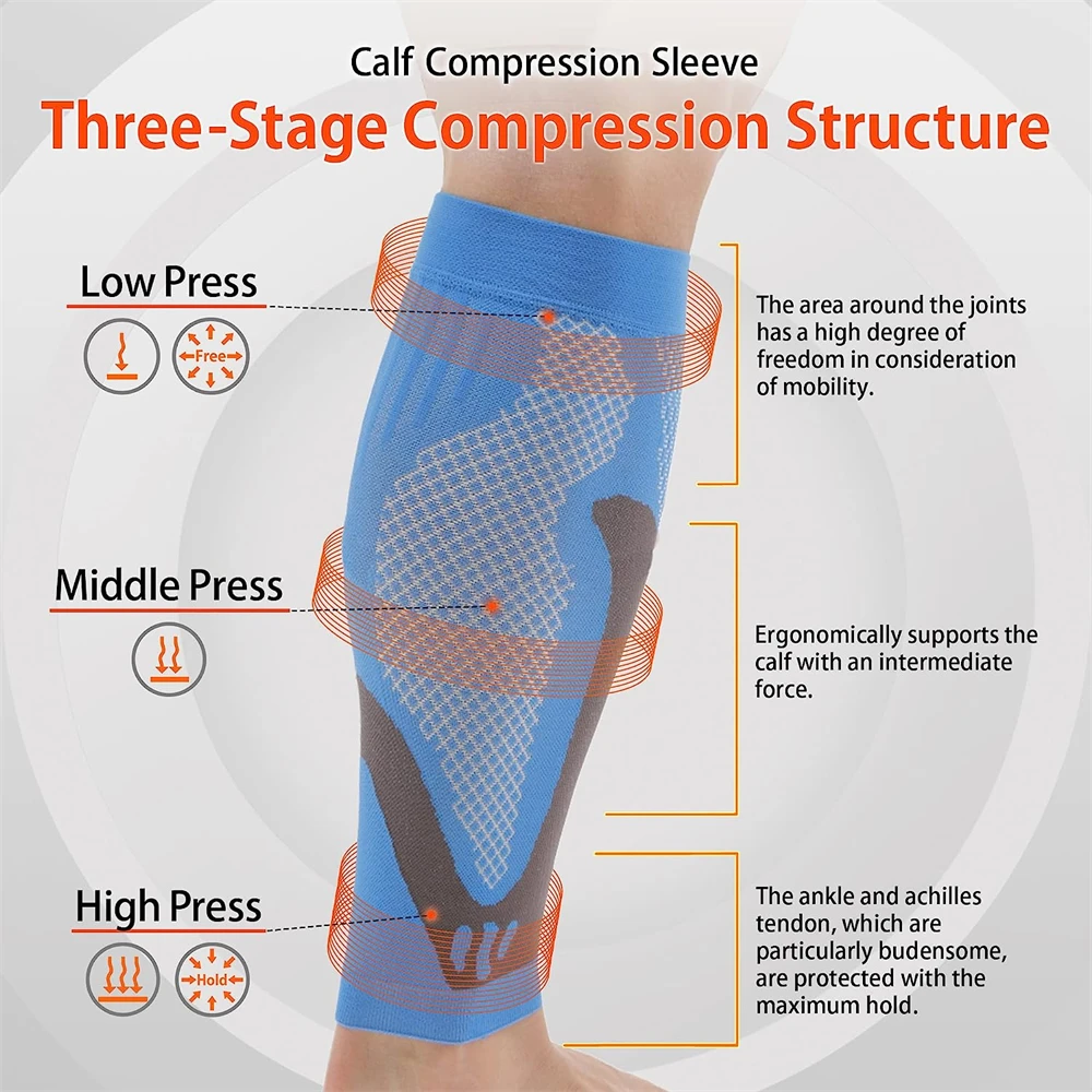 1 pasang lengan kompresi betis - Compression Sleeve Calf ulasan dan harga