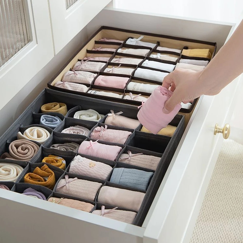 Organizer Untuk Pakaian Dalam, - Sock Organizer Tray ulasan dan harga