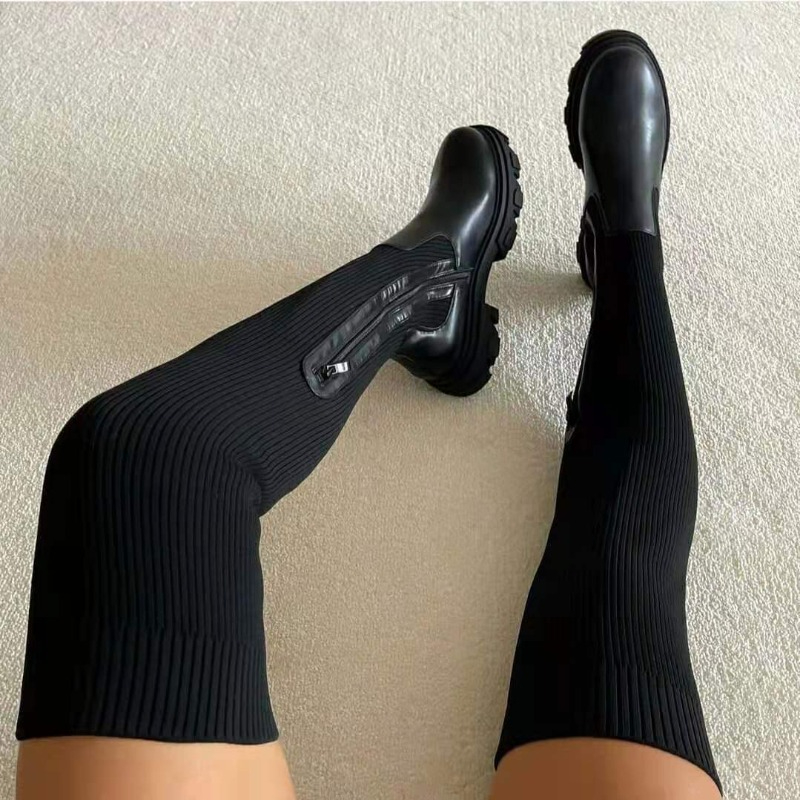 Sepatu Musim Dingin 2025 Sepat - Knee High Sock Women ulasan dan harga