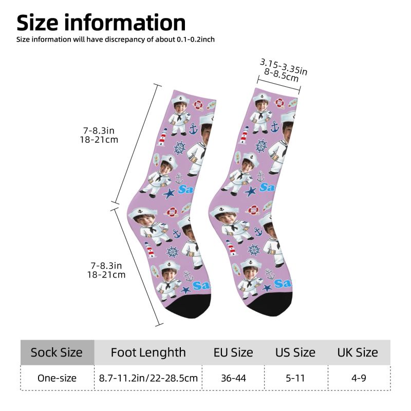 Kaos Kaki Desain Foto Wajah Pr - Dress Sock Men ulasan dan harga